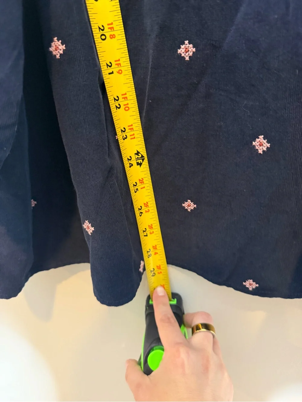 Madewell embroidered corduroy
